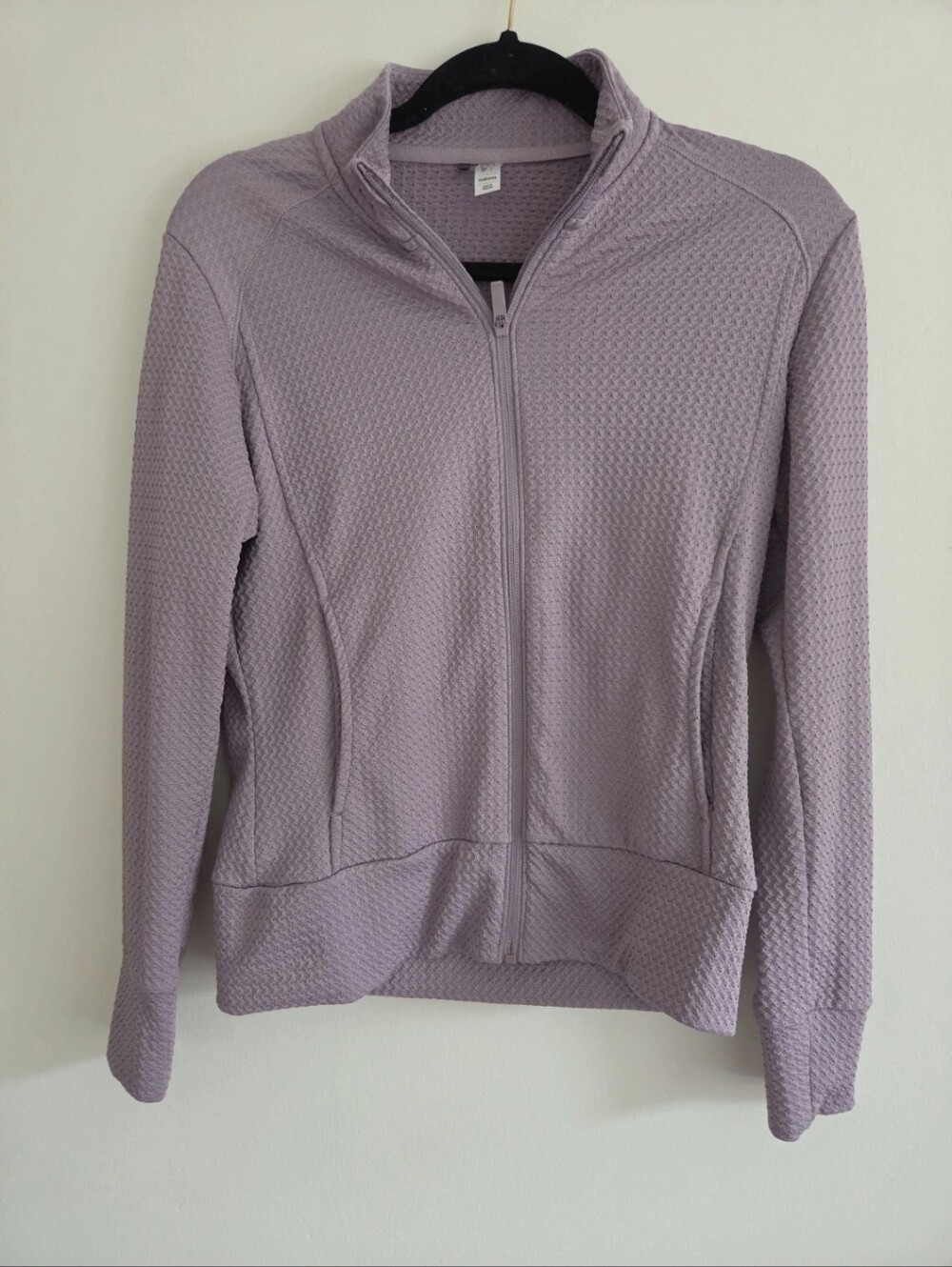 Adidas Ultimate365 Textured Waffle Knit Full Zip Golf Jacket Lilac Purple Small